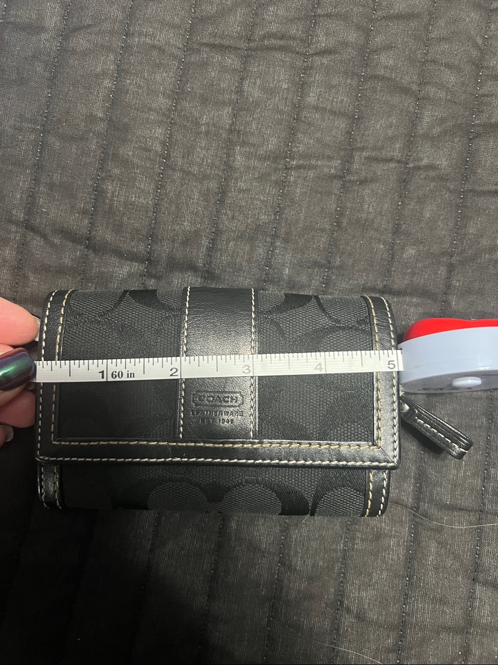 Coach black wallet - Picture 7 of 8